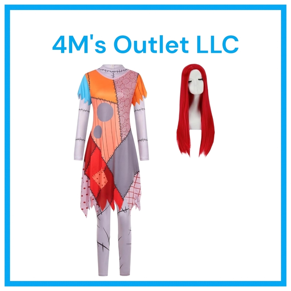 Source Unknown Colorful Patchwork Halloween Costu… - image 1